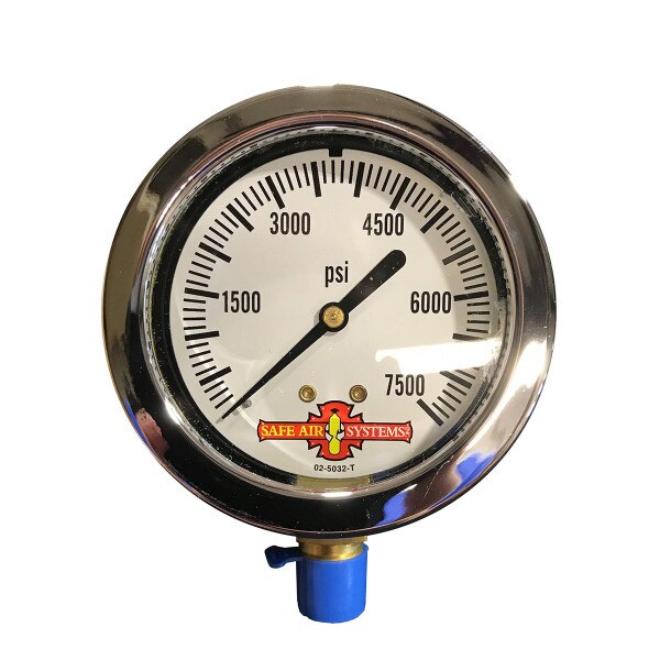 0-7500PSI 2.5 Face BTSTM Air Pressure Gauge